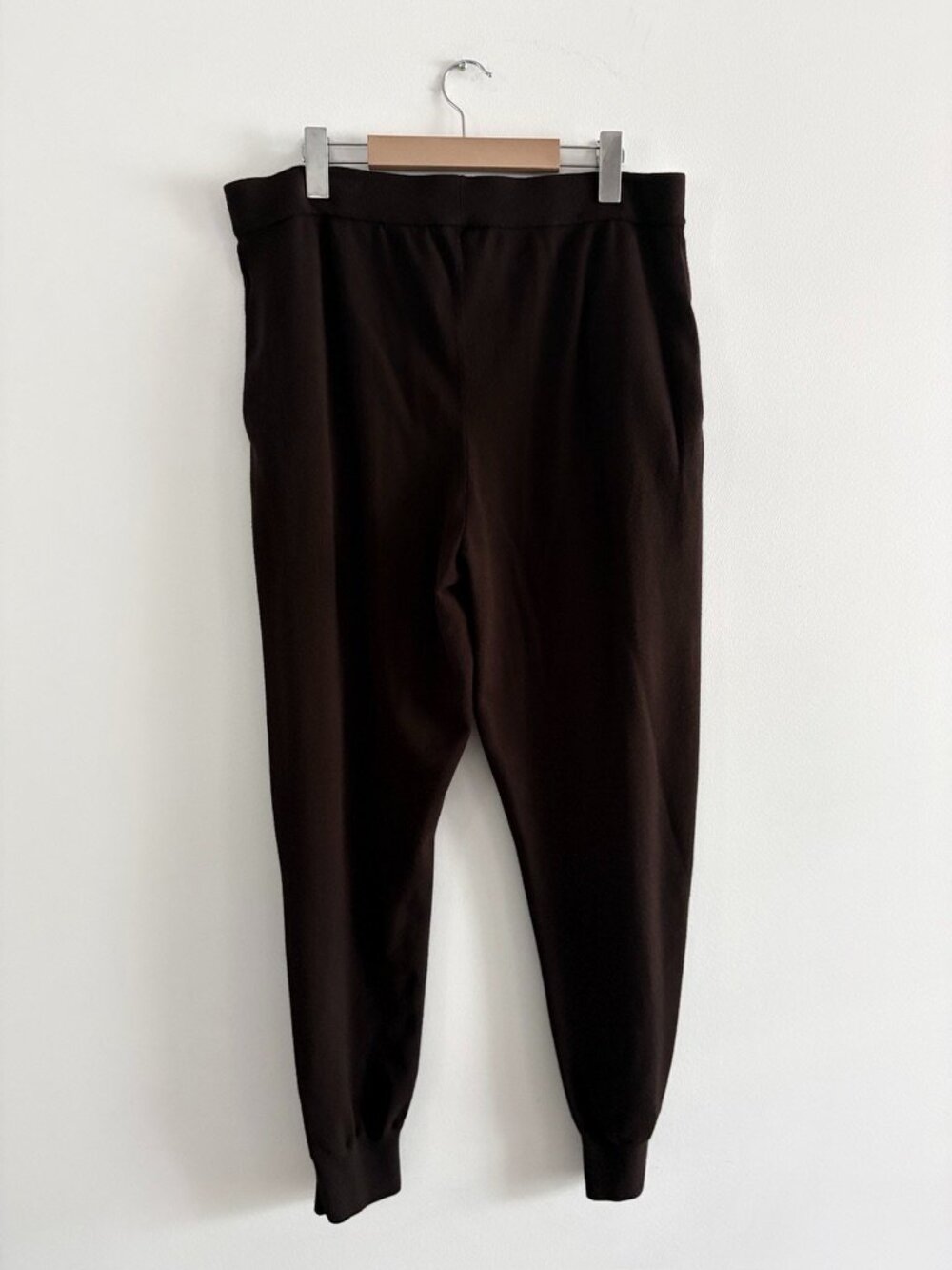 Aritzia Babaton Rodin Knit Jogger High Rise Rich Mocha Brown Size XL - Picture 8 of 10
